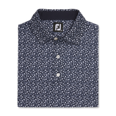 FootJoy Lisle Tossed Tulips Self Collar Polo